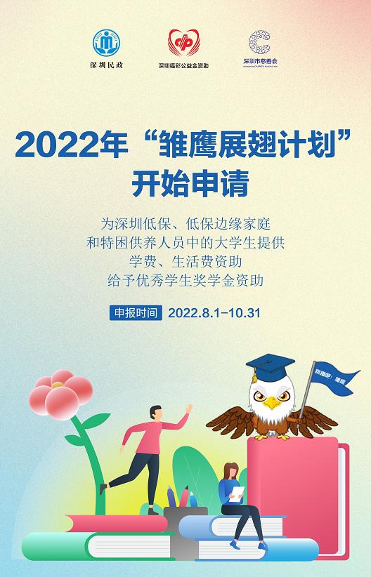 开学季来了，困难家庭大学生，深圳民政喊你来申请学费、生活费和奖学金资助 